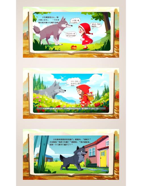 故事书讲故事大全小红帽里，小红帽遇到的森林里有哪些隐藏的细节未被提及？